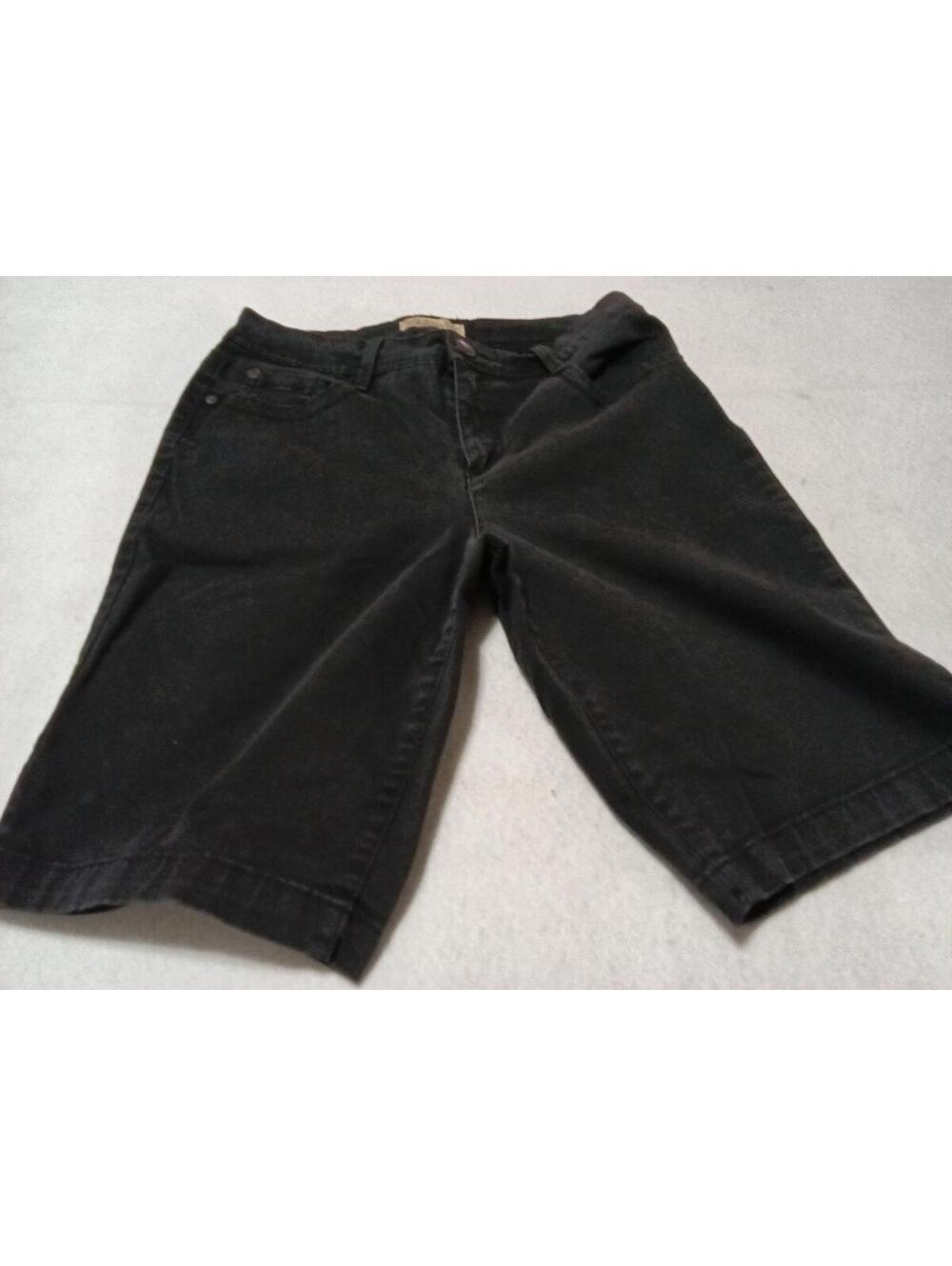Nine West Vintage America Y2K Black Denim Shorts Size 10